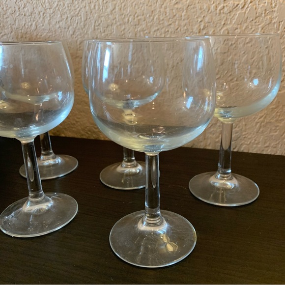 Set of 5 stem wine glasses - Picture 4 of 6